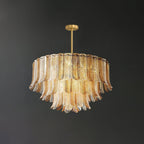 Lustra Lustre Feuille en Verre Doré Effilé - Neutralighting