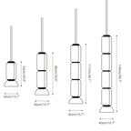 Cadorus Suspension Élégante Haut de Gamme en Verre et Métal - Neutralighting