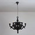 Nocturne Lustre Sculptural Bras en Faux-Bois - Neutralighting
