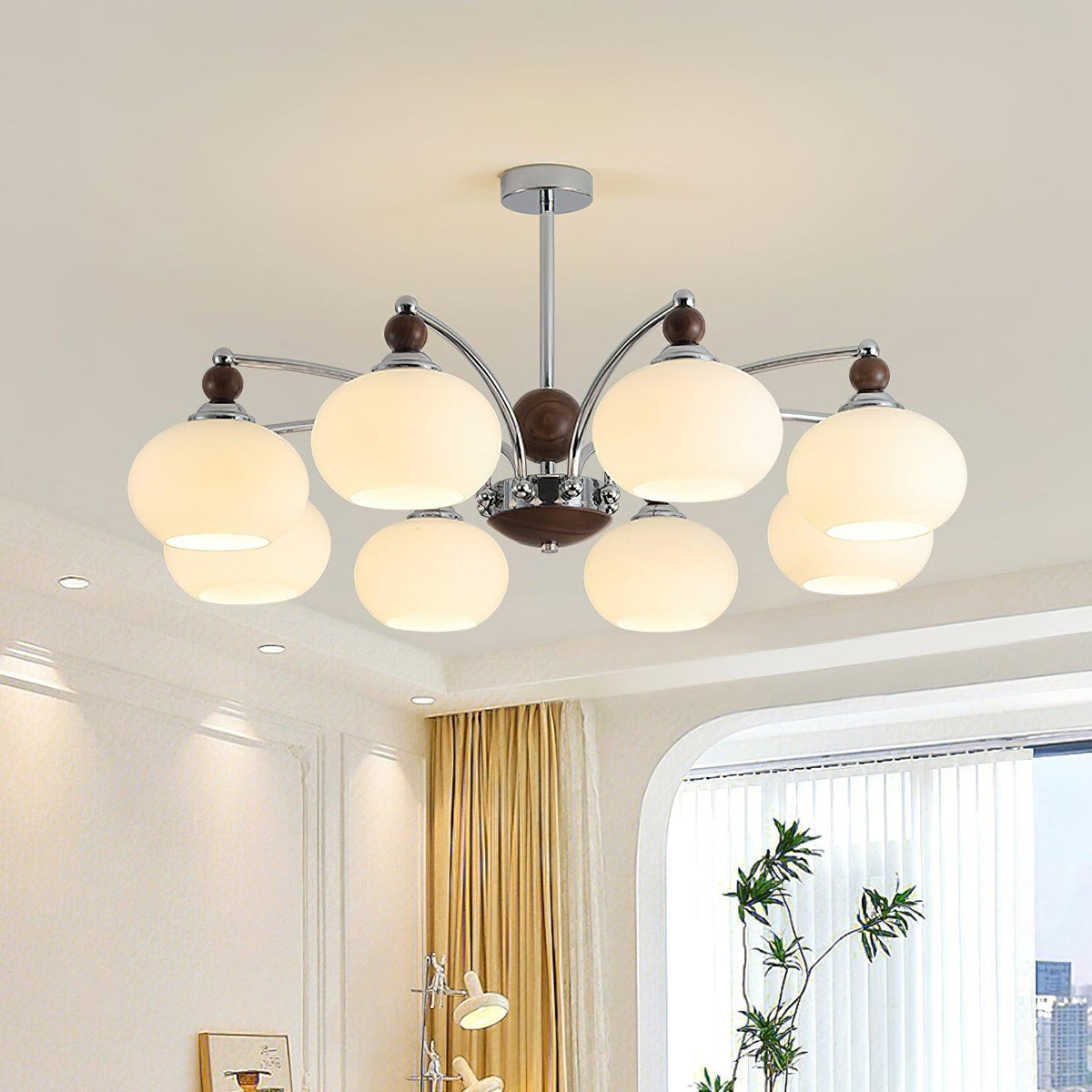 Lustra Chandelier Contemporain à Bras Globe - Neutralighting
