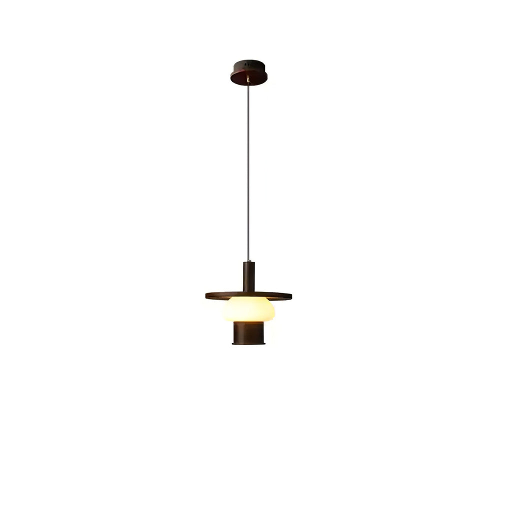 Zephaan Suspension Art Classique en Verre et Bois - Neutralighting