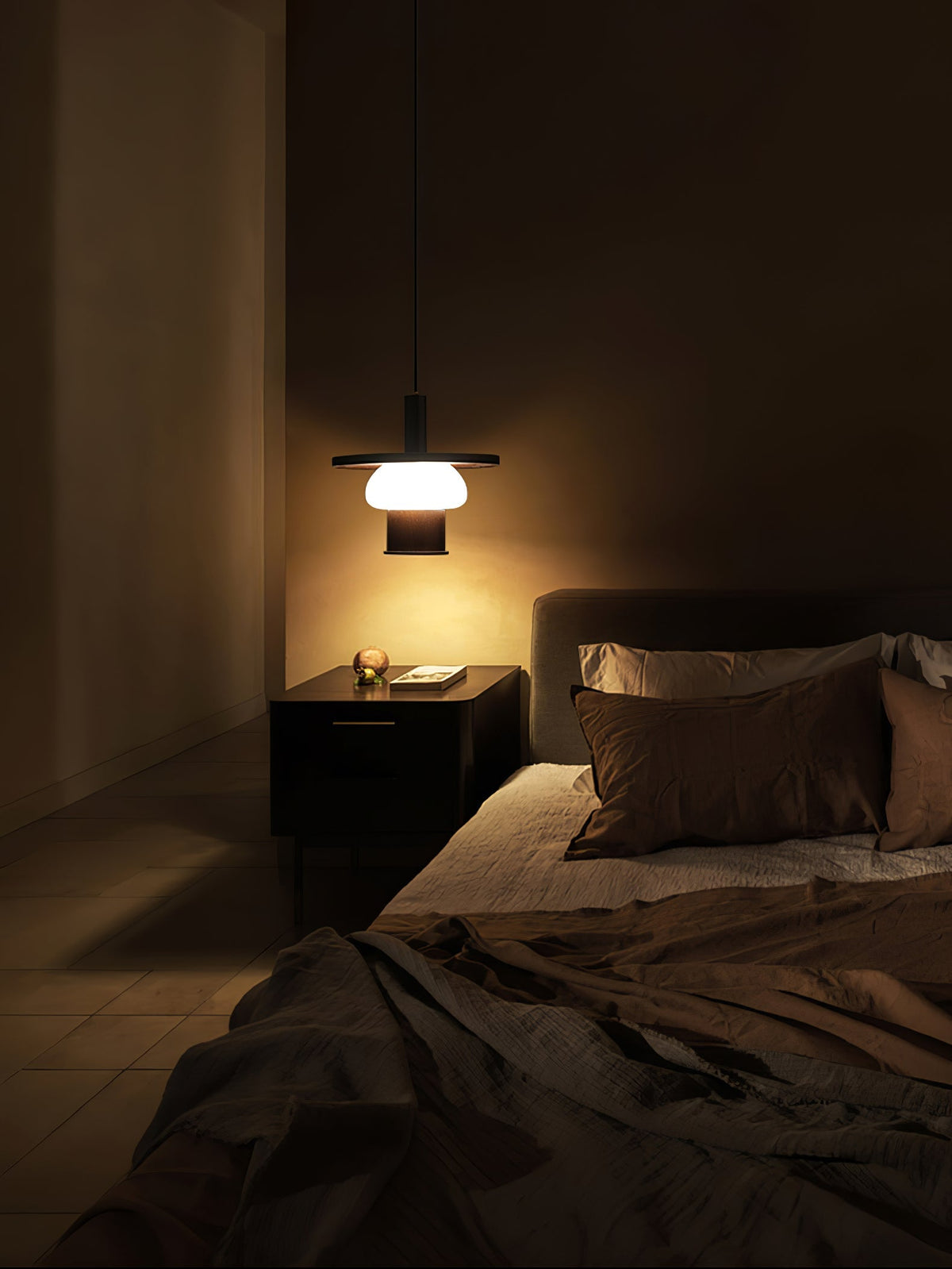 Zephaan Suspension Art Classique en Verre et Bois - Neutralighting