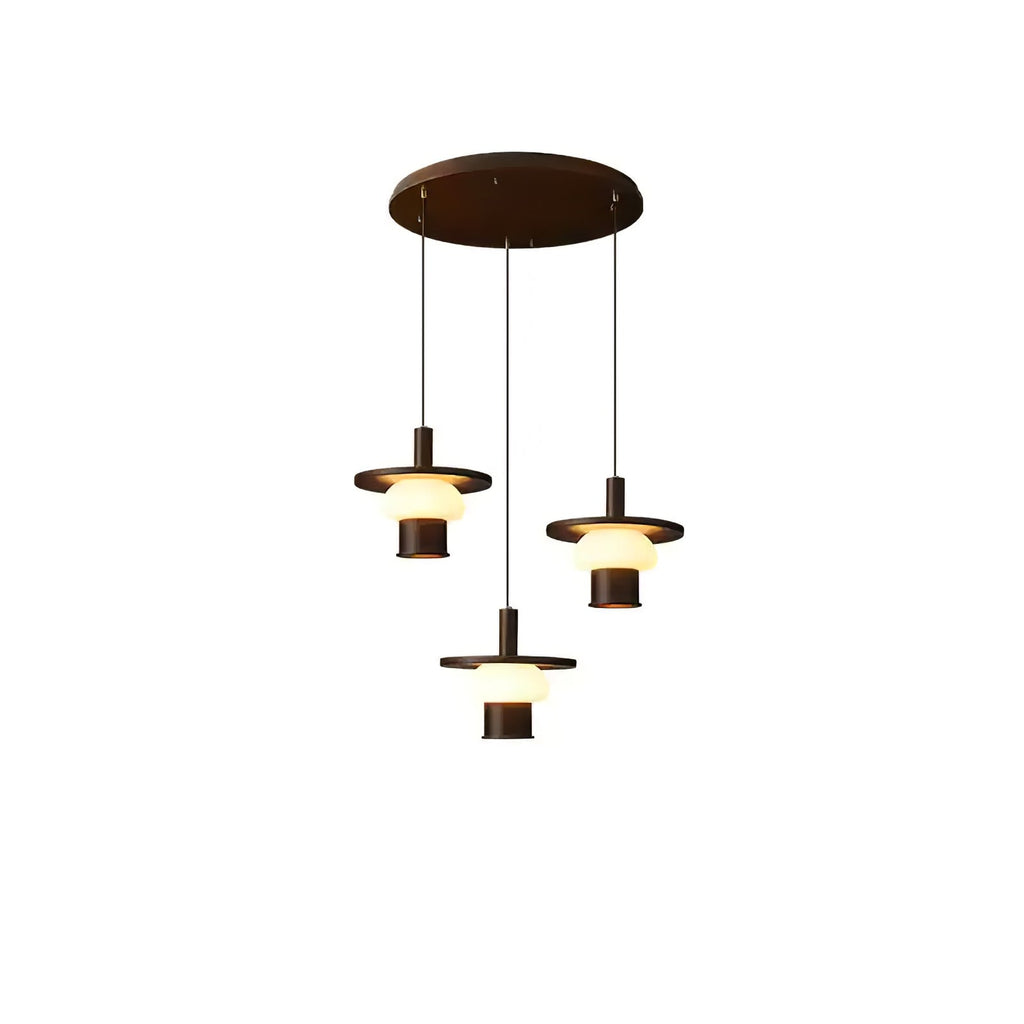 Zephaan Suspension Art Classique en Verre et Bois - Neutralighting