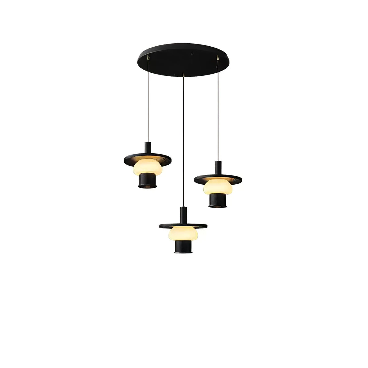 Zephaan Suspension Art Classique en Verre et Bois - Neutralighting