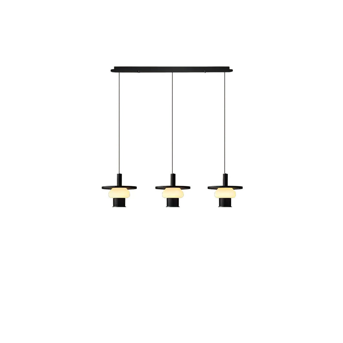 Zephaan Suspension Art Classique en Verre et Bois - Neutralighting