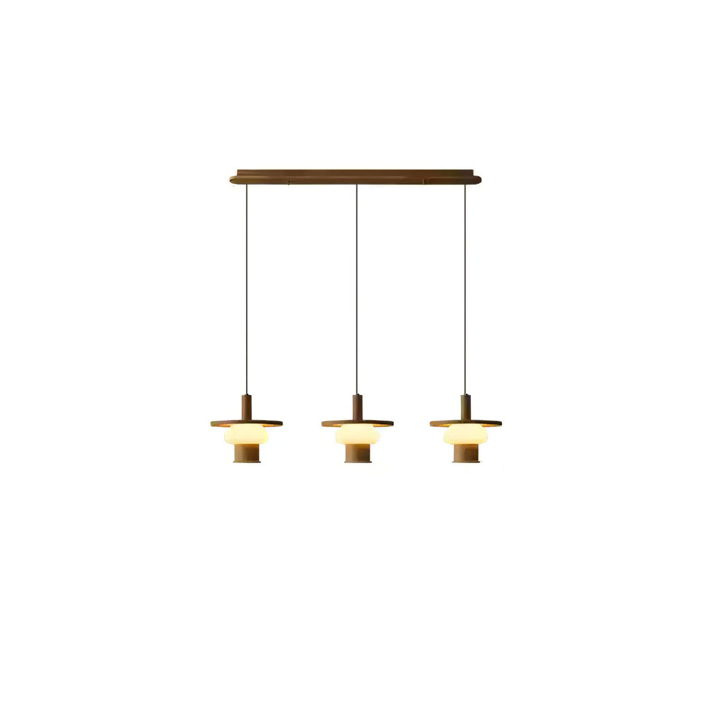 Zephaan Suspension Art Classique en Verre et Bois - Neutralighting