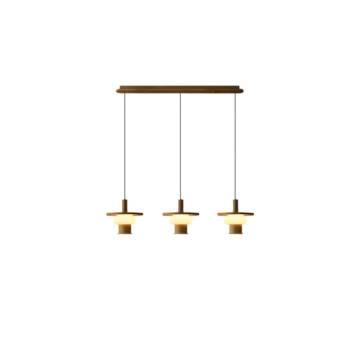 Zephaan Suspension Art Classique en Verre et Bois - Neutralighting