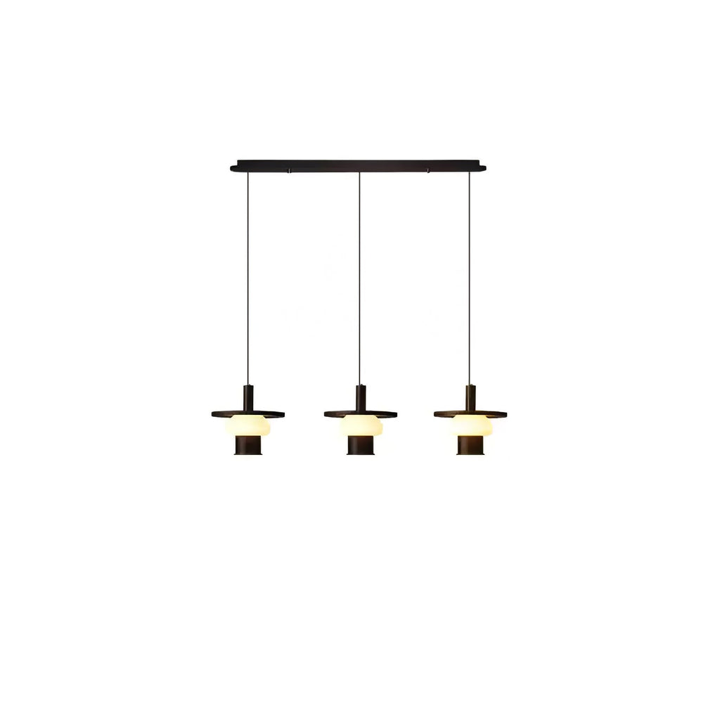 Zephaan Suspension Art Classique en Verre et Bois - Neutralighting
