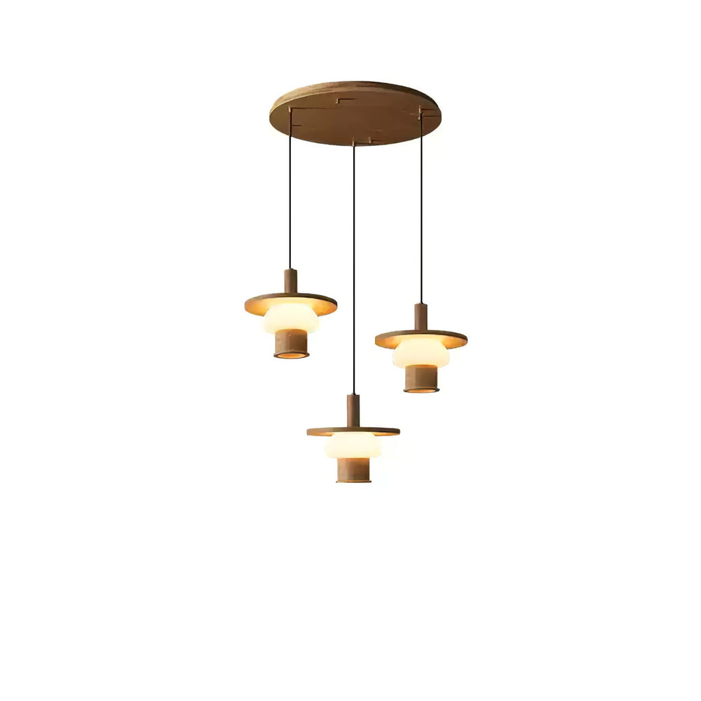 Zephaan Suspension Art Classique en Verre et Bois - Neutralighting