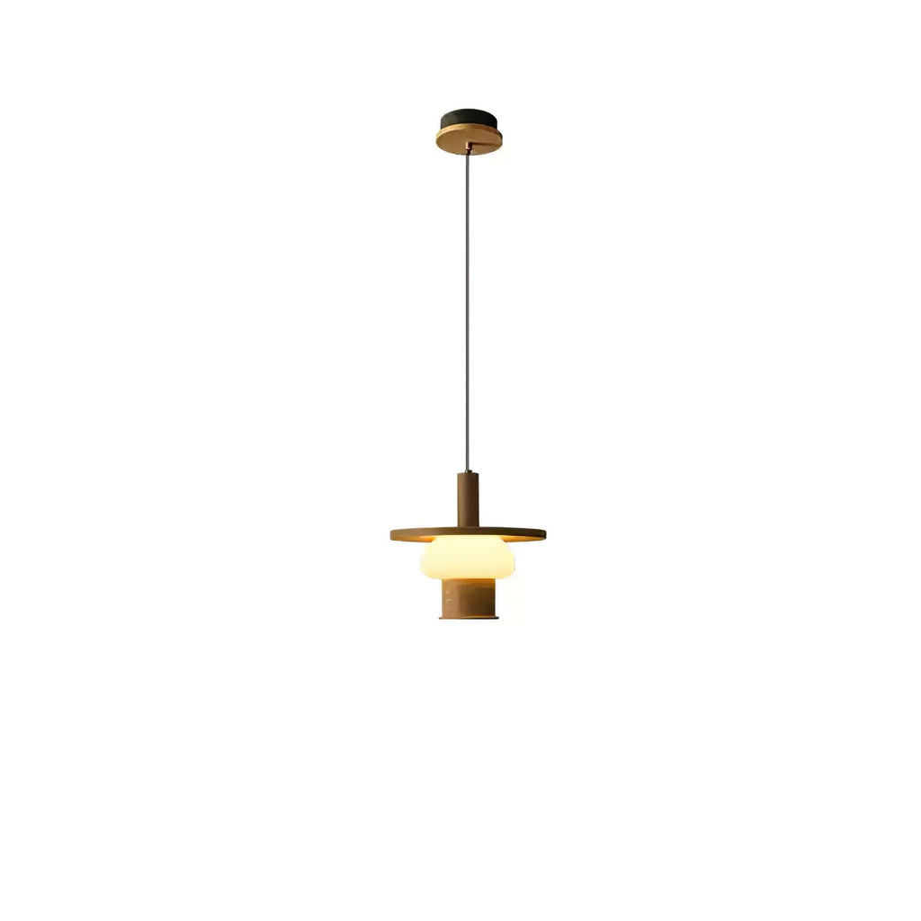 Zephaan Suspension Art Classique en Verre et Bois - Neutralighting