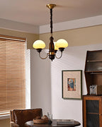 Nonna Lustre Spiral Bois Orbes en Verre - Neutralighting
