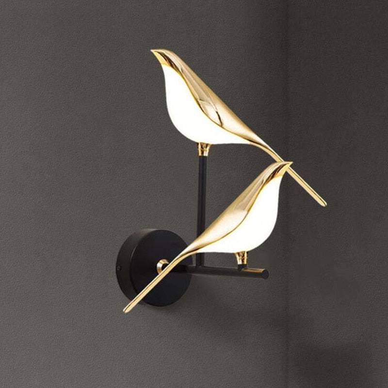 Lampe murale de chevet d'oiseau de pie d'art de style nordique - Neutralighting