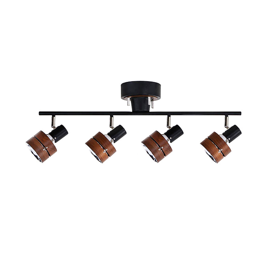 Esorila Plafonnier Nordique Cylindrique à 4 Spots Métalliques - Neutralighting