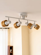 Esorila Plafonnier Nordique Cylindrique à 4 Spots Métalliques - Neutralighting