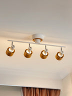 Esorila Plafonnier Nordique Cylindrique à 4 Spots Métalliques - Neutralighting
