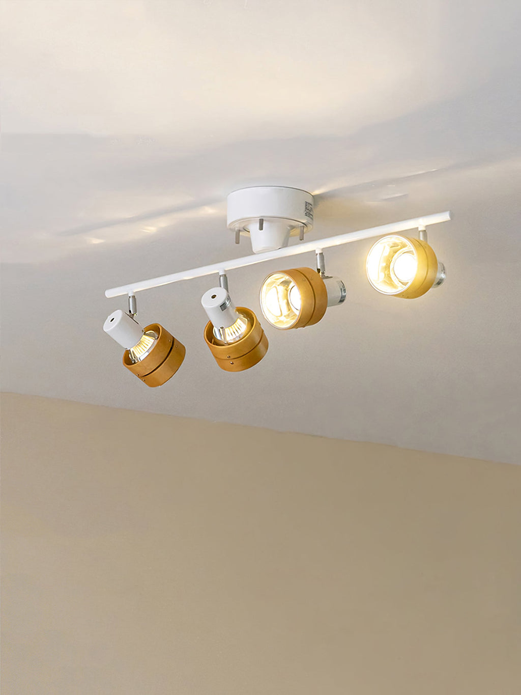 Esorila Plafonnier Nordique Cylindrique à 4 Spots Métalliques - Neutralighting