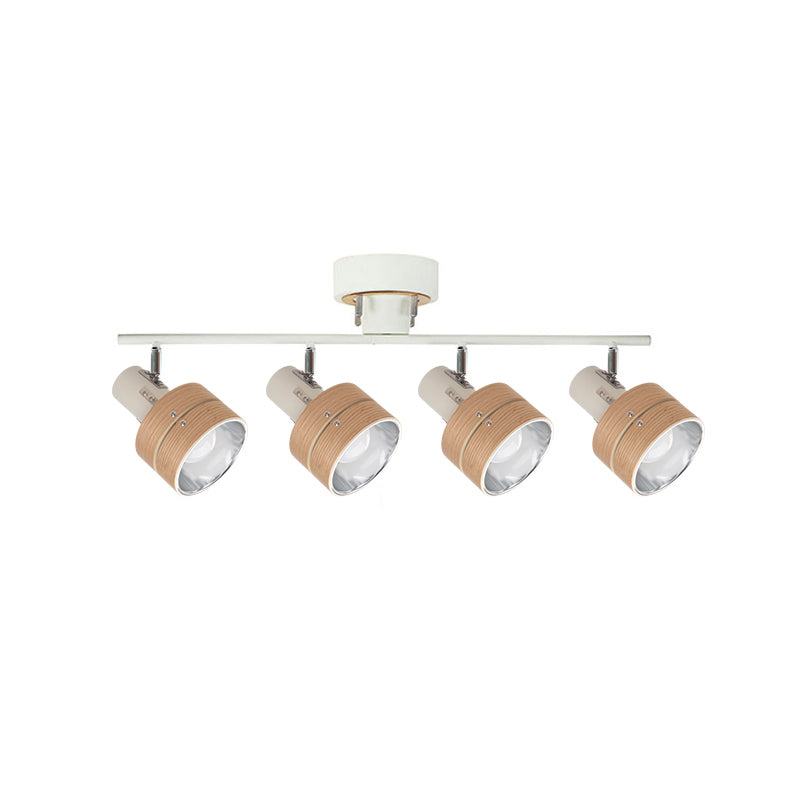 Esorila Plafonnier Nordique Cylindrique à 4 Spots Métalliques - Neutralighting