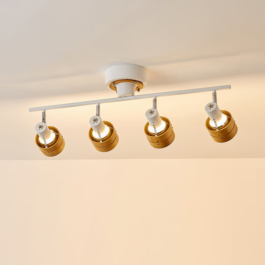 Esorila Plafonnier Nordique Cylindrique à 4 Spots Métalliques - Neutralighting