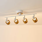 Esorila Plafonnier Nordique Cylindrique à 4 Spots Métalliques - Neutralighting
