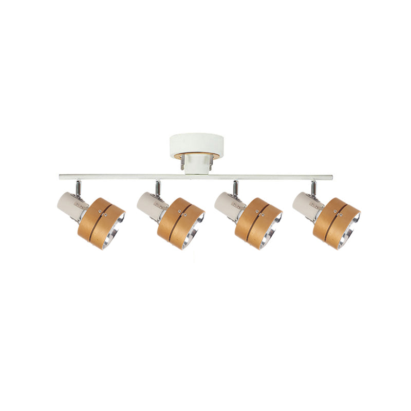 Esorila Plafonnier Nordique Cylindrique à 4 Spots Métalliques - Neutralighting