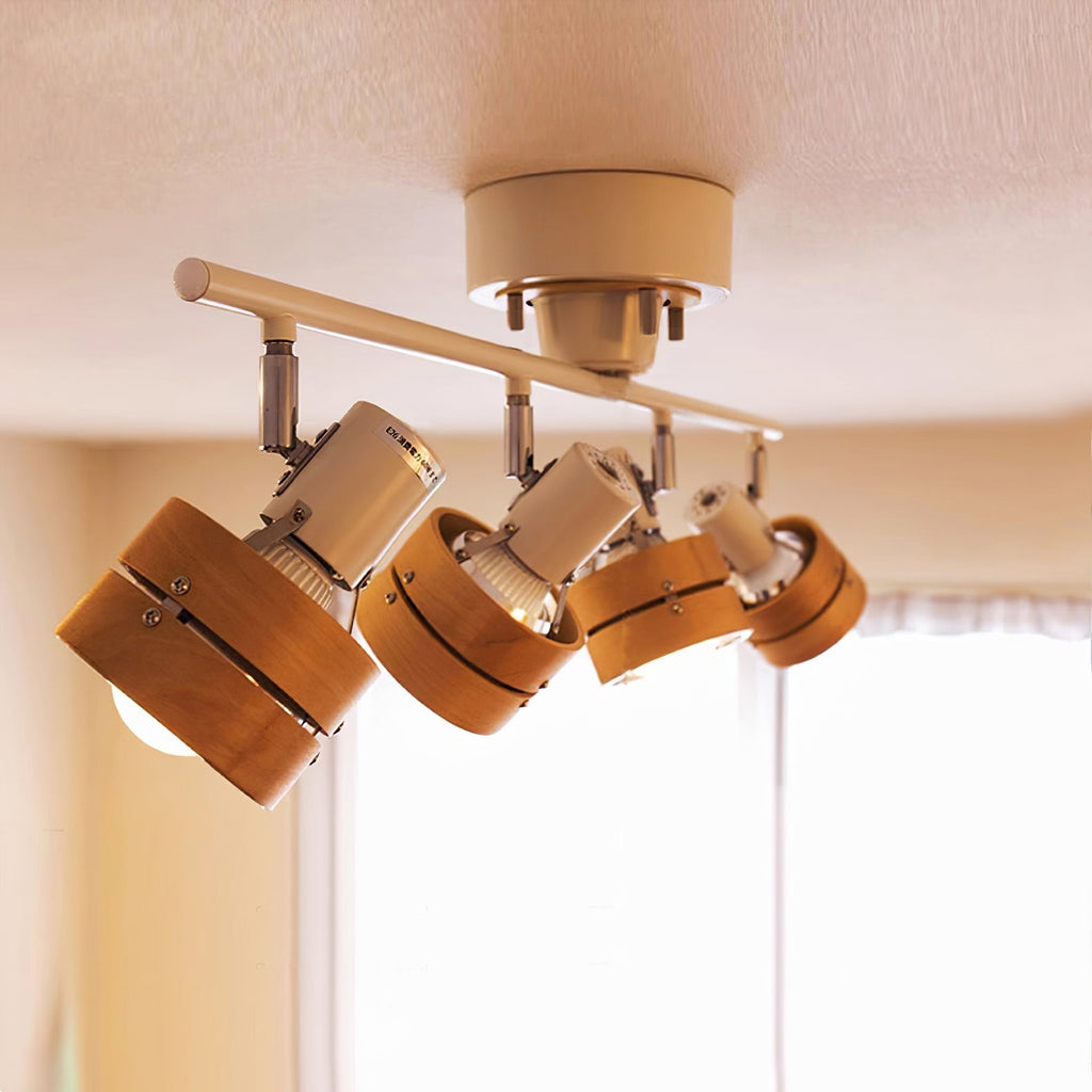 Esorila Plafonnier Nordique Cylindrique à 4 Spots Métalliques - Neutralighting