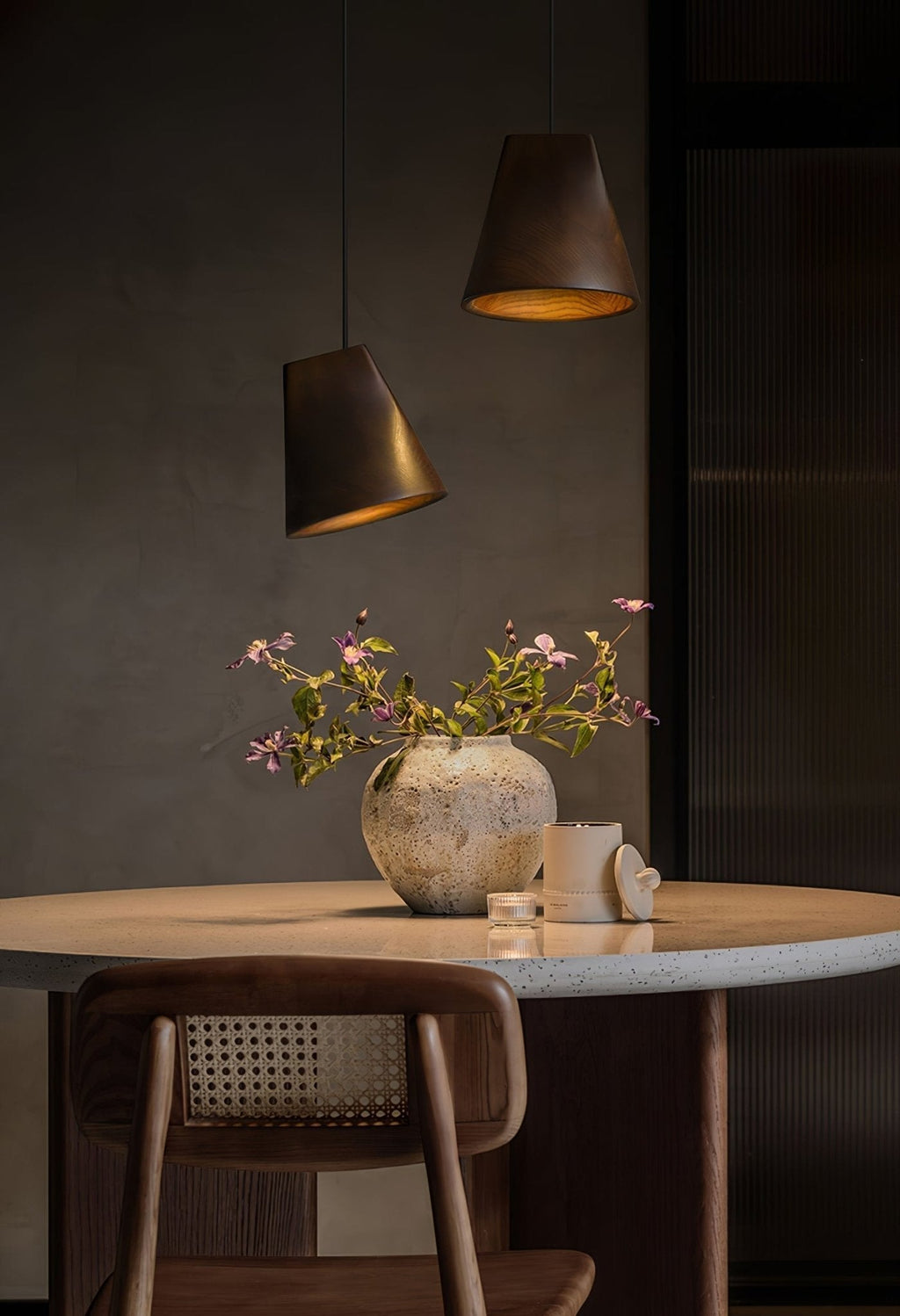 Vetra Lampe Pendante en Bois Rustique - Neutralighting