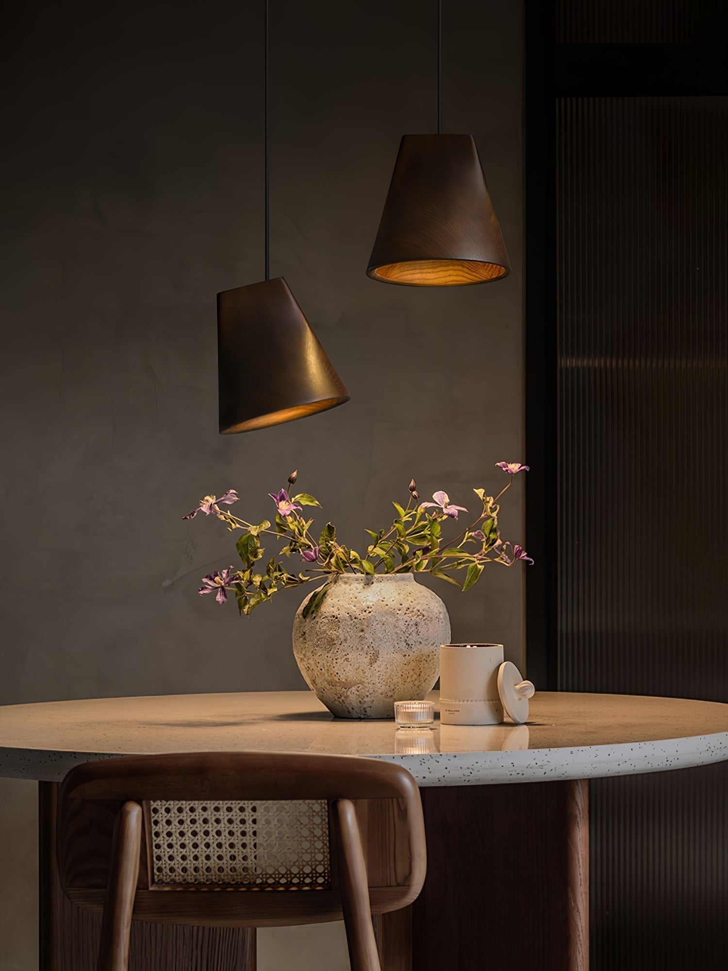 Vetra Lampe Pendante en Bois Rustique - Neutralighting