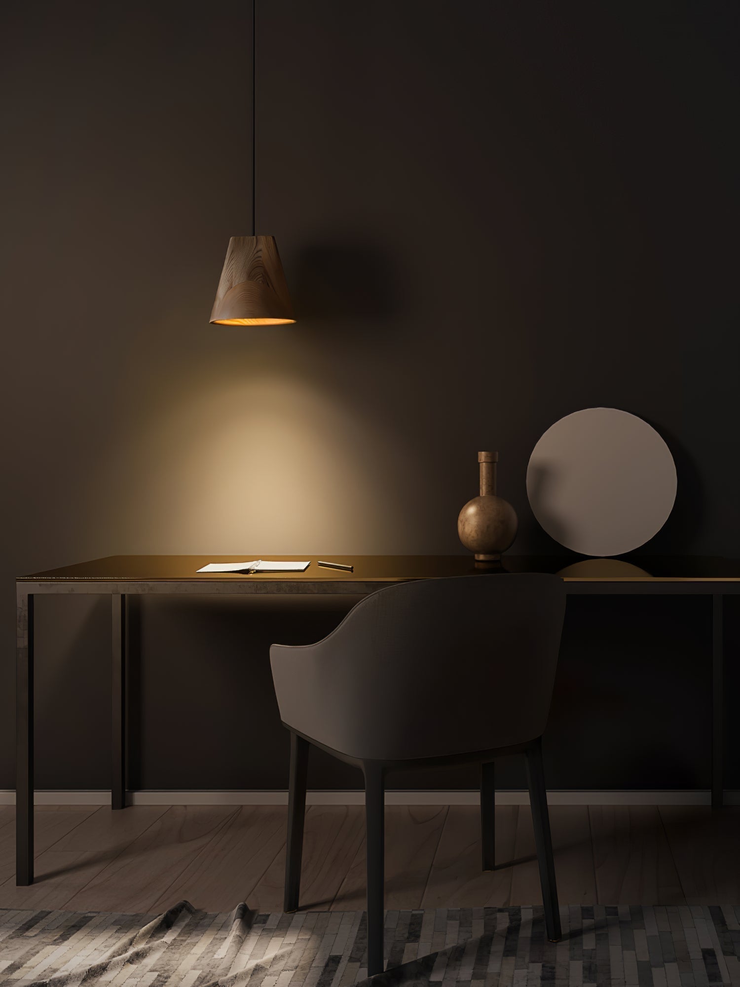 Vetra Lampe Pendante en Bois Rustique - Neutralighting