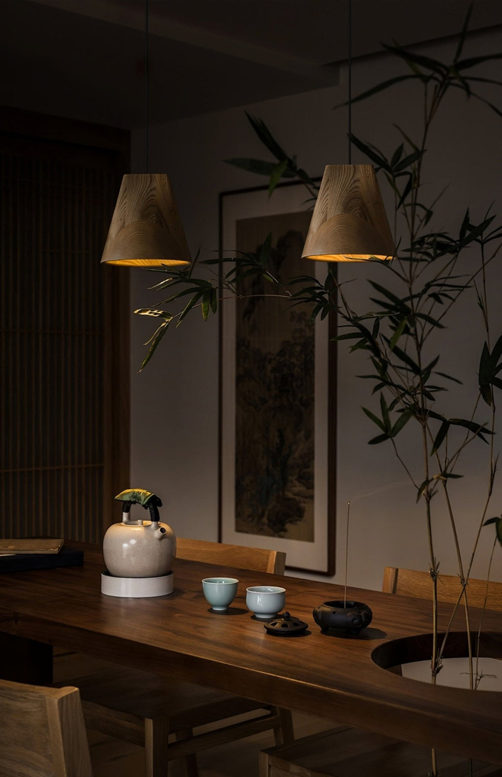 Vetra Lampe Pendante en Bois Rustique - Neutralighting