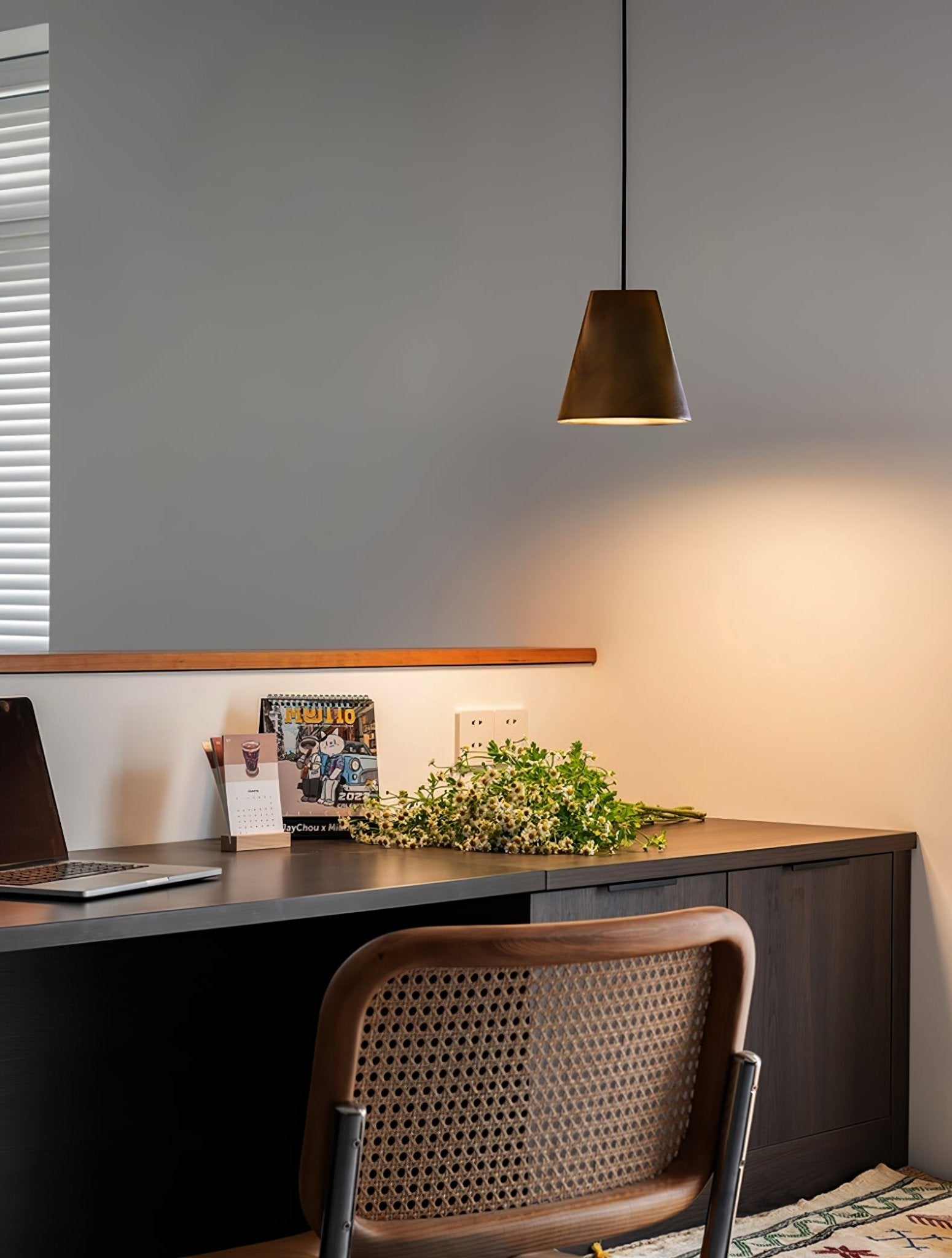 Vetra Lampe Pendante en Bois Rustique - Neutralighting
