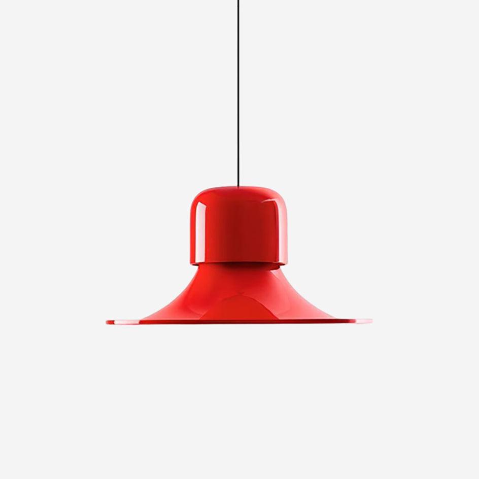 Nordisk Lampe Pendante Évasée Rouge LED Moderne - Neutralighting