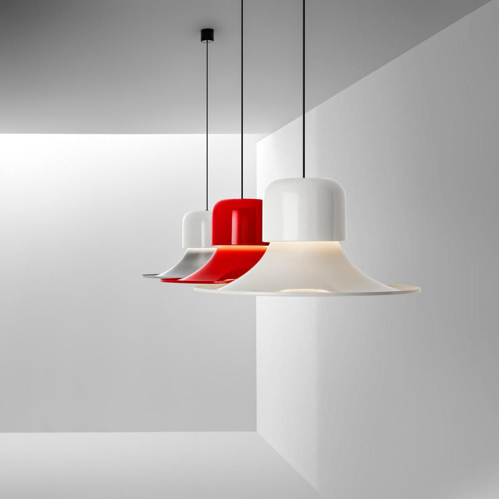 Nordisk Lampe Pendante Évasée Rouge LED Moderne - Neutralighting