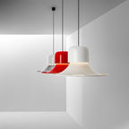 Nordisk Lampe Pendante Évasée Rouge LED Moderne - Neutralighting