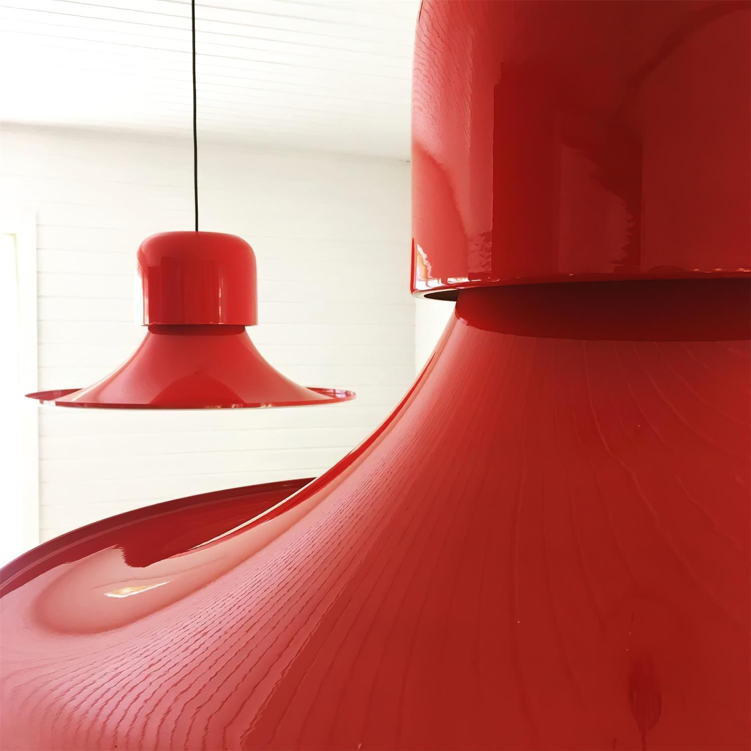 Nordisk Lampe Pendante Évasée Rouge LED Moderne - Neutralighting