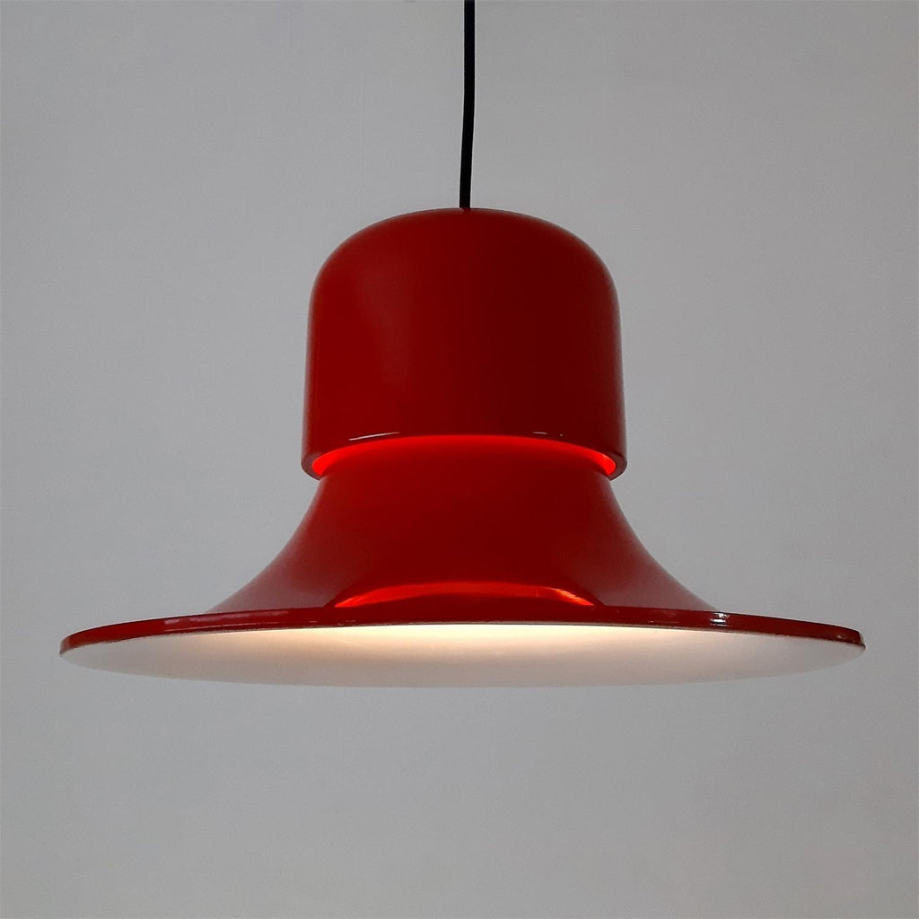 Nordisk Lampe Pendante Évasée Rouge LED Moderne - Neutralighting