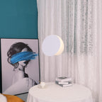Valentina Ronde LED Suspension Blanc Rose Métal Blanc Salon Chambre - Neutralighting