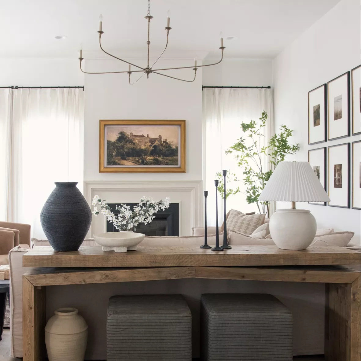 Unity Lustre en Métal de Bronze Vintage Mid-Century - Neutralighting