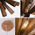 Nova Chandelier Art Nordic Premium en Bois Éclatant - Neutralighting