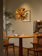 Nova Chandelier Art Nordic Premium en Bois Éclatant - Neutralighting