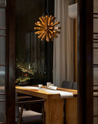 Nova Chandelier Art Nordic Premium en Bois Éclatant - Neutralighting