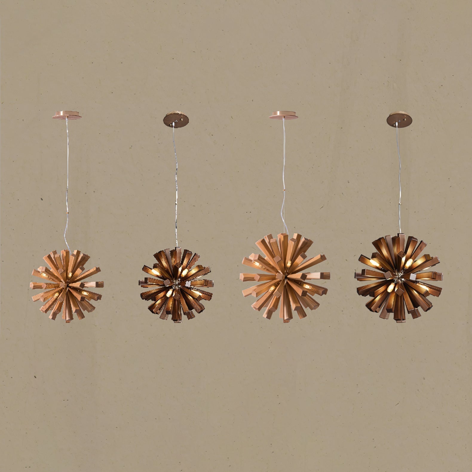 Nova Chandelier Art Nordic Premium en Bois Éclatant - Neutralighting