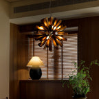 Nova Chandelier Art Nordic Premium en Bois Éclatant - Neutralighting