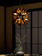 Nova Chandelier Art Nordic Premium en Bois Éclatant - Neutralighting