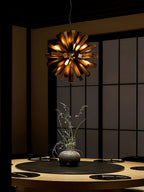 Nova Chandelier Art Nordic Premium en Bois Éclatant - Neutralighting