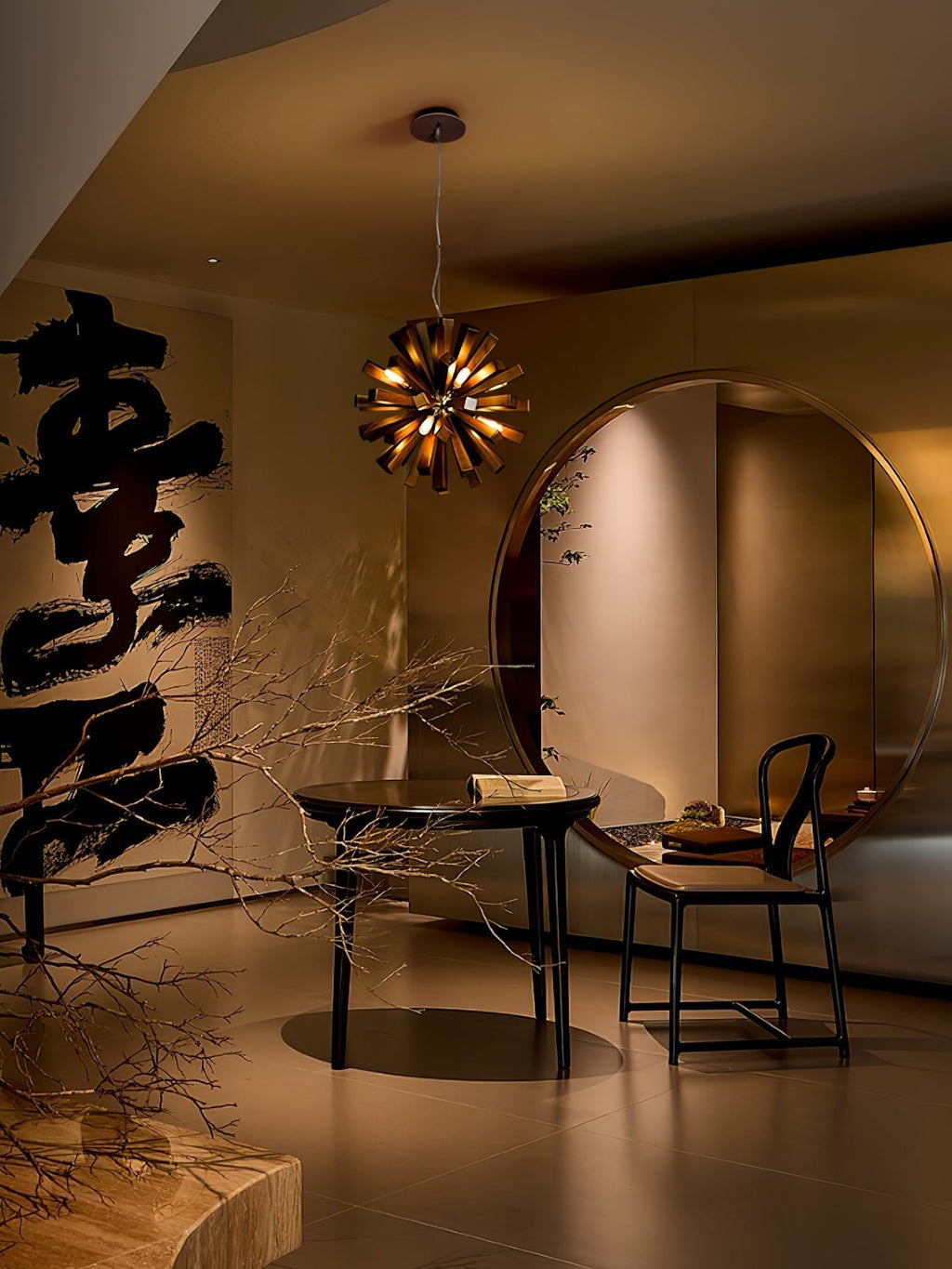 Nova Chandelier Art Nordic Premium en Bois Éclatant - Neutralighting