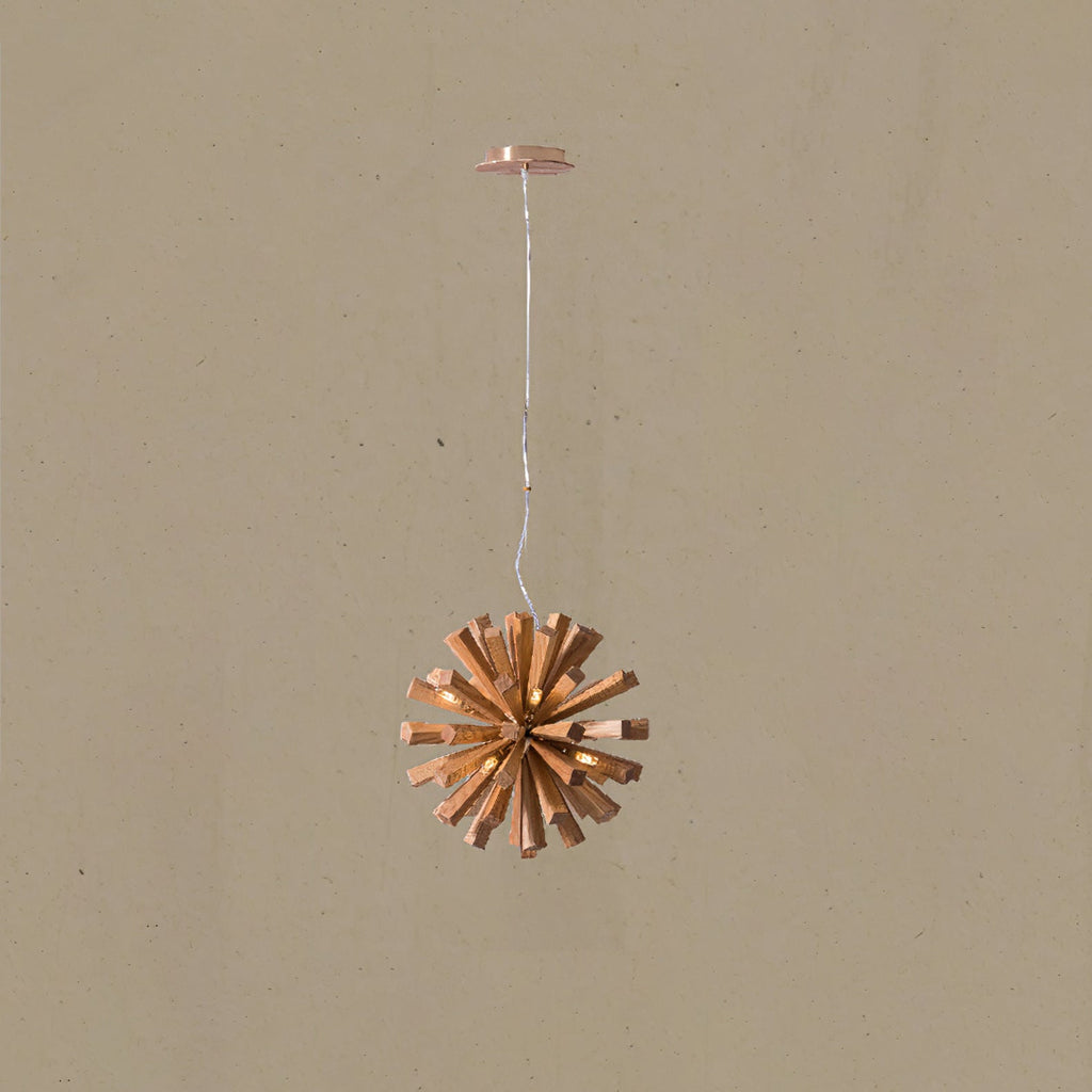 Nova Chandelier Art Nordic Premium en Bois Éclatant - Neutralighting