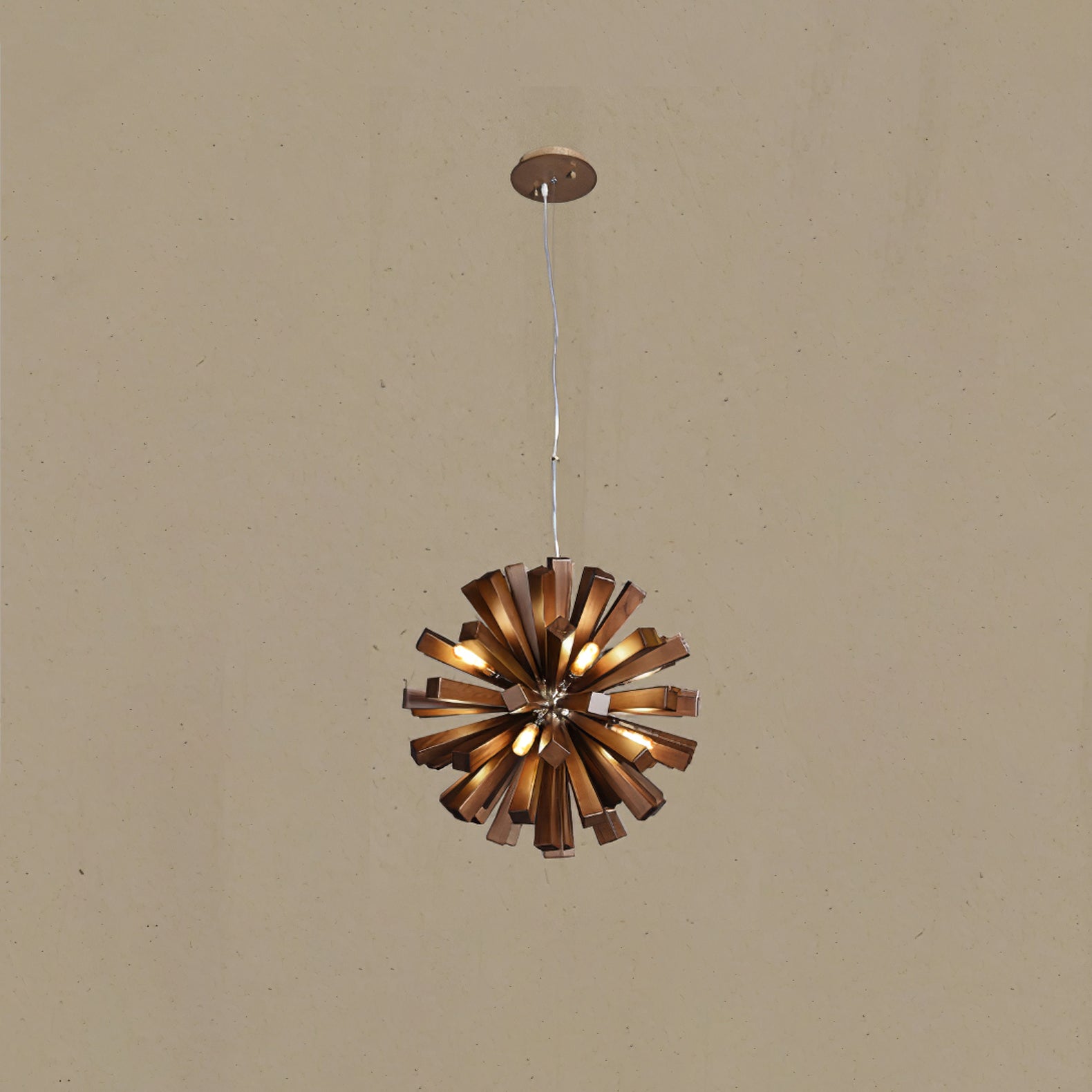 Nova Chandelier Art Nordic Premium en Bois Éclatant - Neutralighting