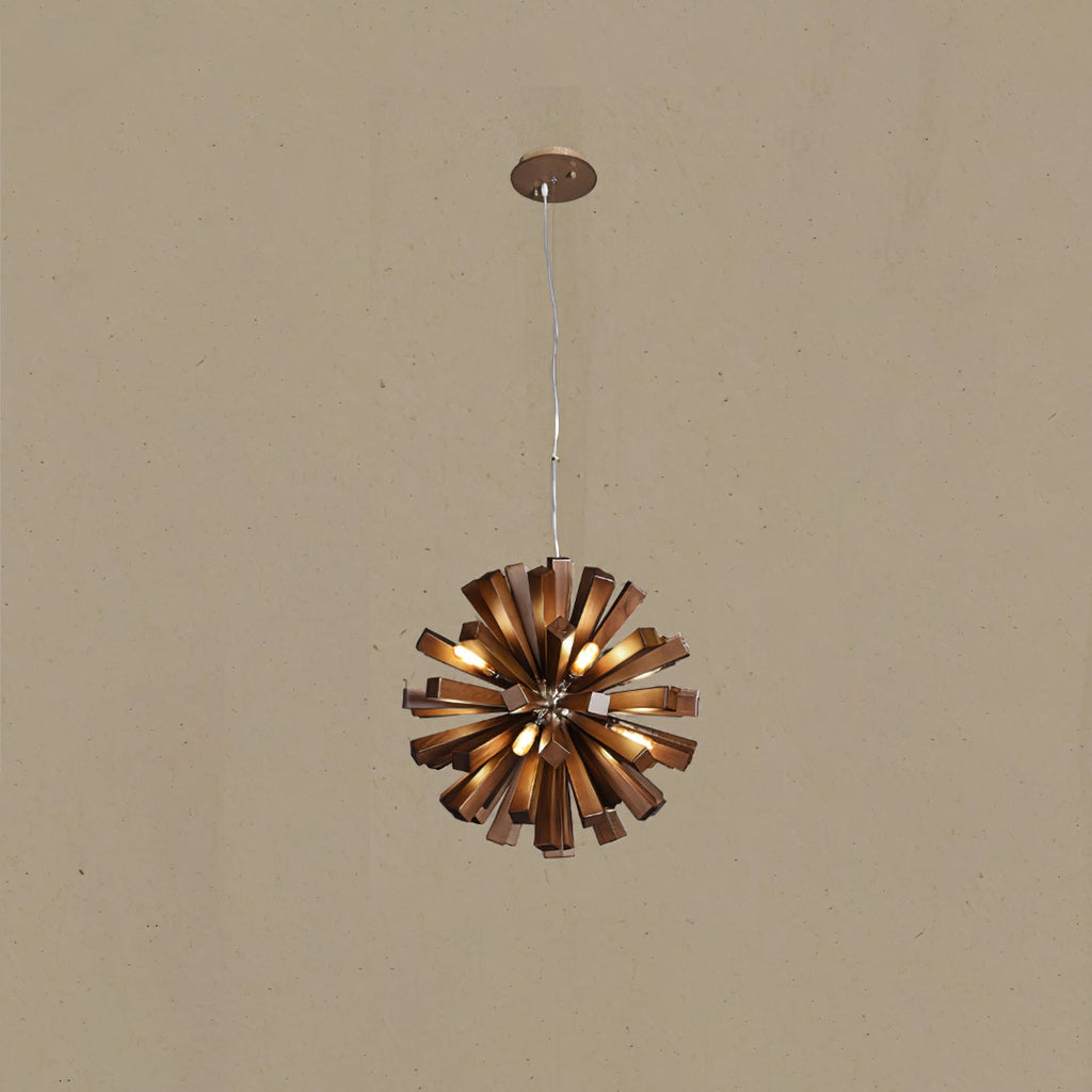 Nova Chandelier Art Nordic Premium en Bois Éclatant - Neutralighting
