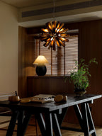 Nova Chandelier Art Nordic Premium en Bois Éclatant - Neutralighting