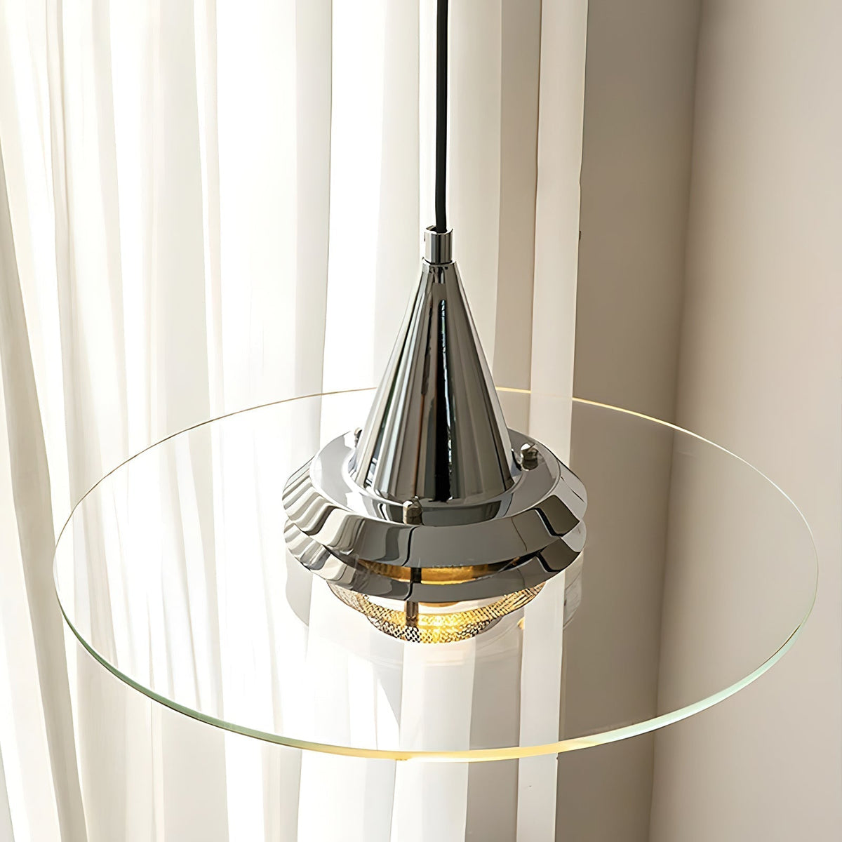 Vaughn Lampe Pendante en Verre Contemporaine - Neutralighting